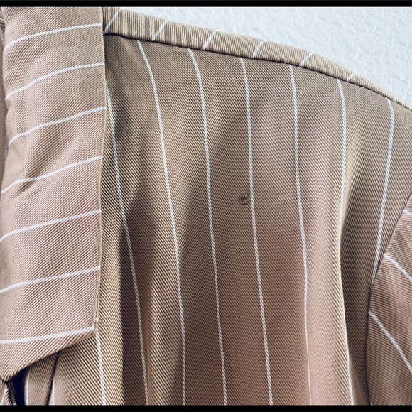 LPA striped button up blazer tan size L tan - Picture 4 of 8